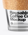 Glass Reusable Coffee Cup Mockup