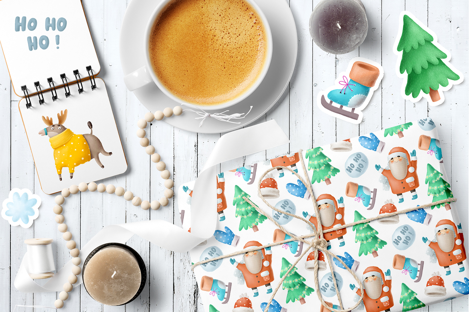 Set of Christmas illustrations Set of Christmas illustrations