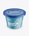 Matte Sauce Jar Mockup Matte Sauce Jar Mockup