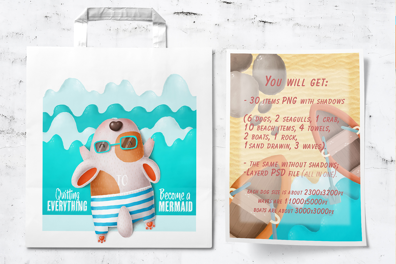 Beach scene creation kit Beach scene creation kit