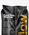 Matte Food Bag Mockup