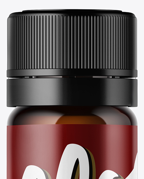 Amber Sport Nutrition Bottle Mockup