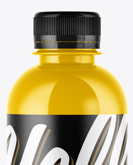 Glossy Plastic Bottle Mockup