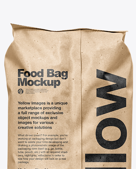 Kraft Food Bag Mockup