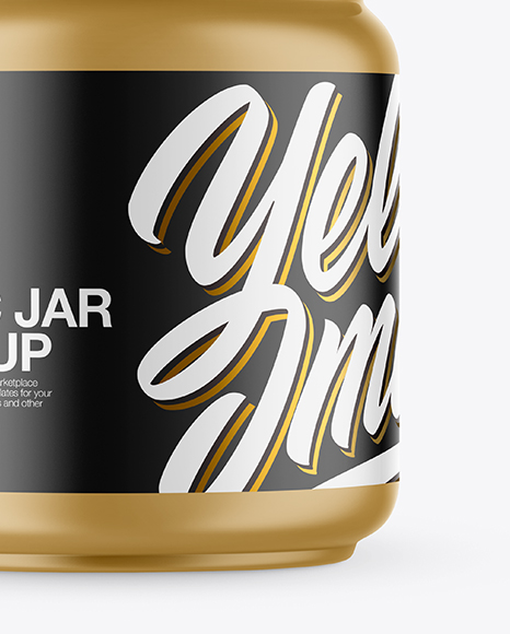 Matte Plastic Jar Mockup
