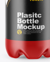 Matte Plastic Bottle Mockup