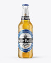 500ml Clear Glass Lager Beer Bottle Mockup