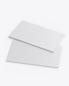 Two Paper Business Card Mockup