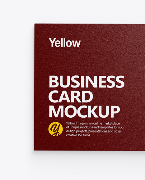 Textured Business Card Mockup