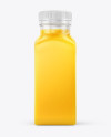 Square Orange Juice Bottle Mockup