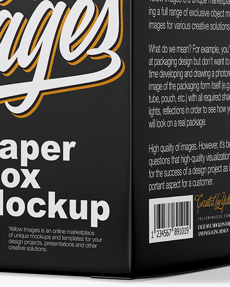 Paper Box Mockup