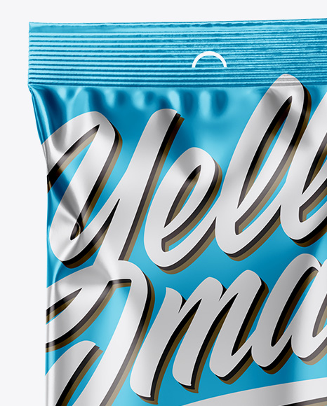 Metallic Snack Package Mockup