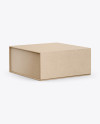 Kraft Paper Box Mockup - Half Side View