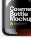 Amber Cosmetic Bottle Mockup