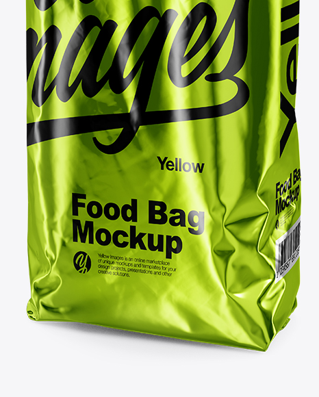 Metallic Food Bag Mockup