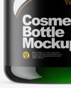 Green Cosmetic Bottle Mockup