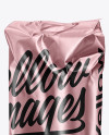 Matte Metallic Food Bag Mockup