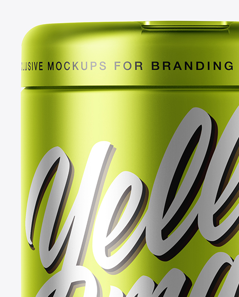 Metallic Wet Wipes Jar Mockup Metallic Wet Wipes Jar Mockup