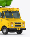 Vegan Food Truck Mockup - Half Side View