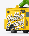 Vegan Food Truck Mockup - Half Side View