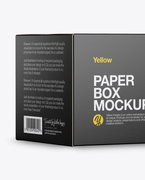 Paper Box Mockup