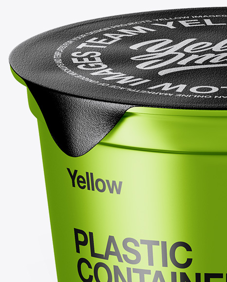 Metallic Plastic Cups Mockup