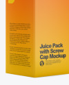 Juice Pack with Screw Cap Mockup