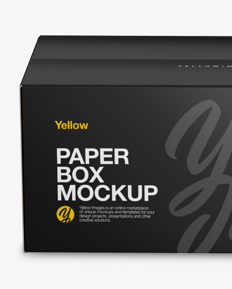 Paper Box Mockup