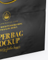 Square Glossy Paper Bag Mockup
