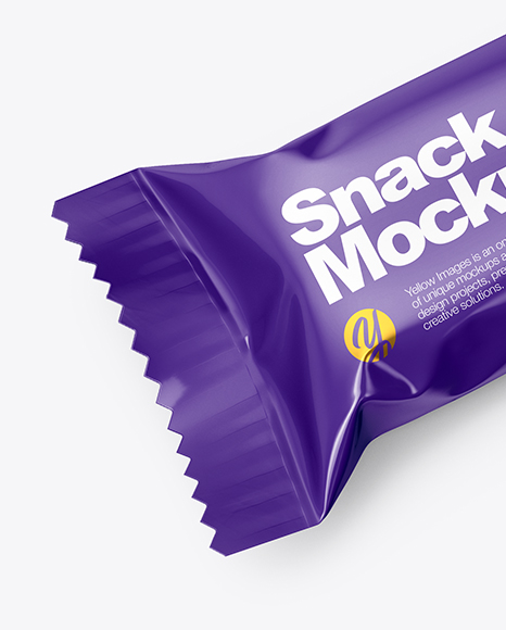 Glossy Snack Bar Mockup