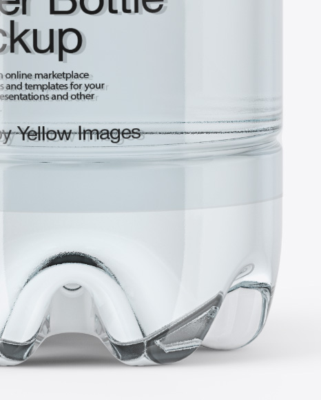 PET Water Bottle Mockup