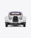 Retro Car Mockup - Front View