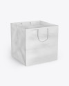 Square Matte Paper Bag Mockup