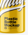 Glossy Plastic Bottle Mockup