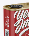 Matte Tin Can Mockup