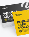 Stack of Business Cards Mockup