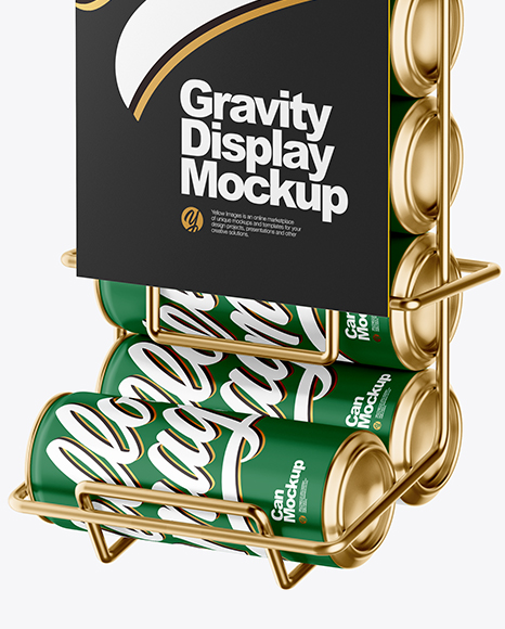 Gravity Display with Matte Cans