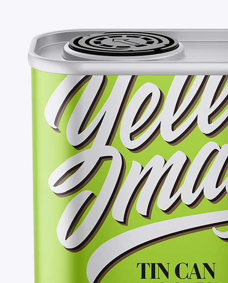 Metallic Tin Can Mockup