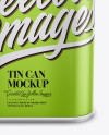 Metallic Tin Can Mockup