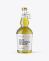 750ml Clear Glass Olive Oil Bottle Mockup