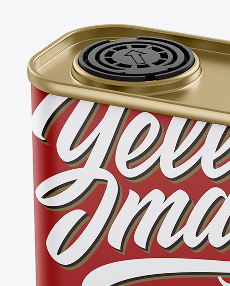 Matte Tin Can Mockup