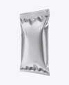 Metallic Snack Package - Half Side View