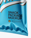 Metallic Snack Package - Half Side View