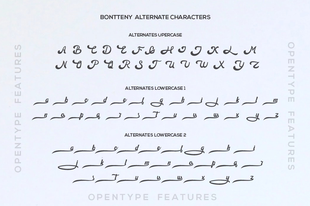Bontteny Font Bontteny Font
