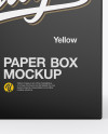 Matte Paper Box Mockup - Front View