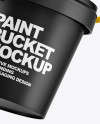 Two Matte Paint Buckets Mockup