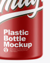 Matte Plastic Bottle Mockup