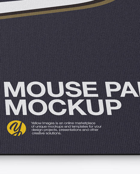 Mouse Pad Mockup High-Angle Shot