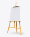 Easel Mockup - Half Side View