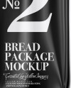 Glossy Bread Package With Clip Mockup